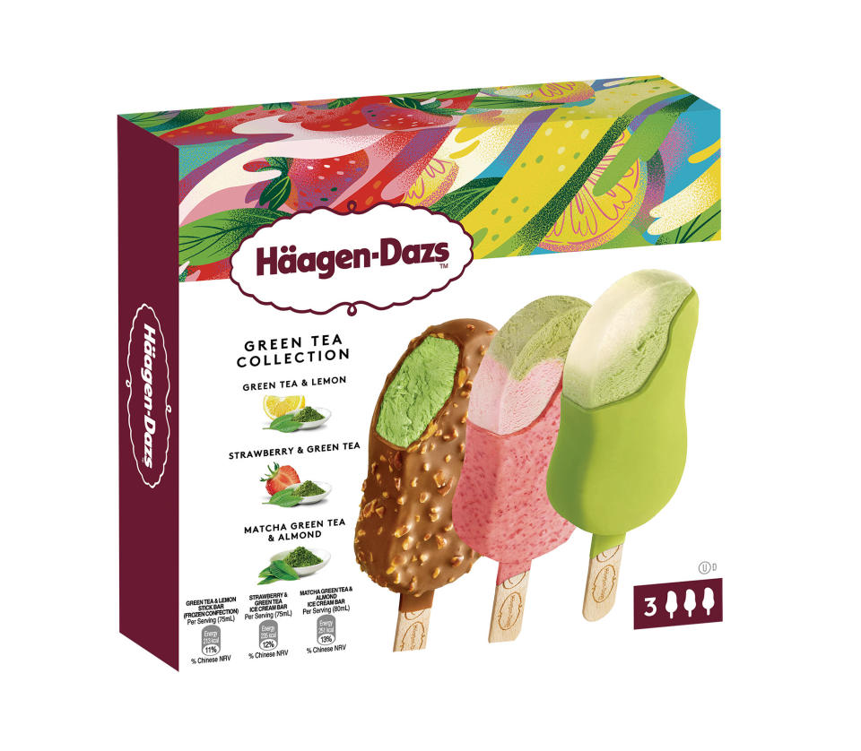 Häagen-Dazs™全新脆皮雪糕批清新登場！士多啤梨抹茶脆皮雪糕批+檸檬抹茶脆皮批 滿足一條件更送LANEIGE皇牌睡眠面膜