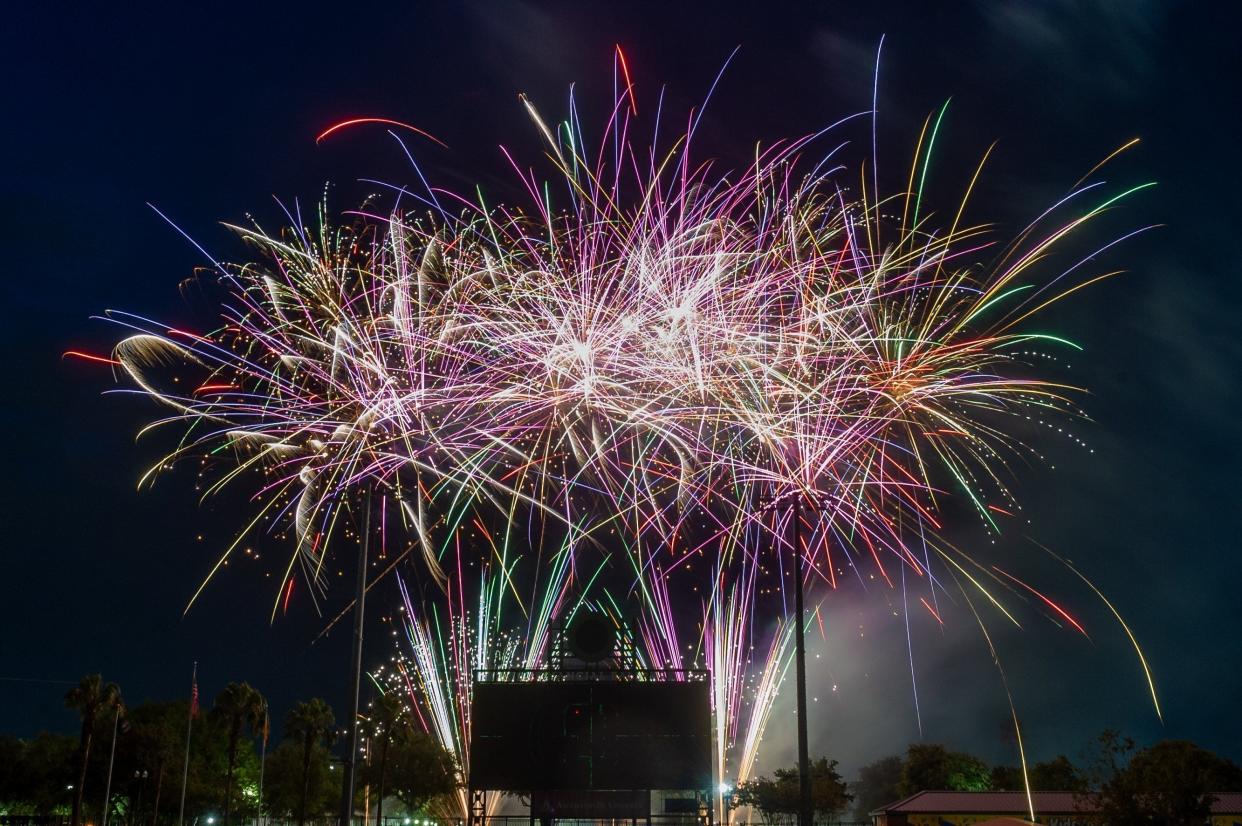 The Jacksonville Jumbo Shrimp blasted fireworks to celebrate 2023 Independence Day. This year, there will be fireworks displays at multiple sites.