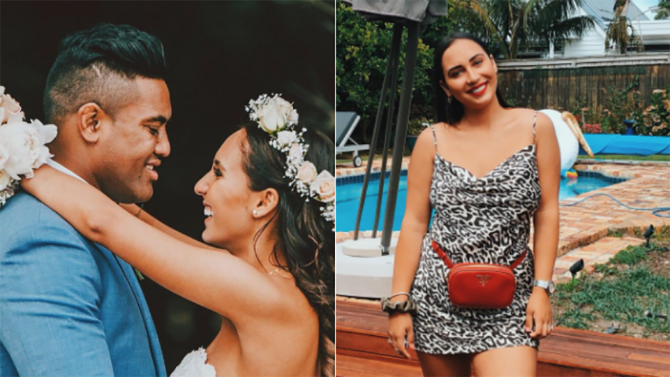 All-Blacks wing Julian Savea and his wife, Fatima. Pictures: TWITTER