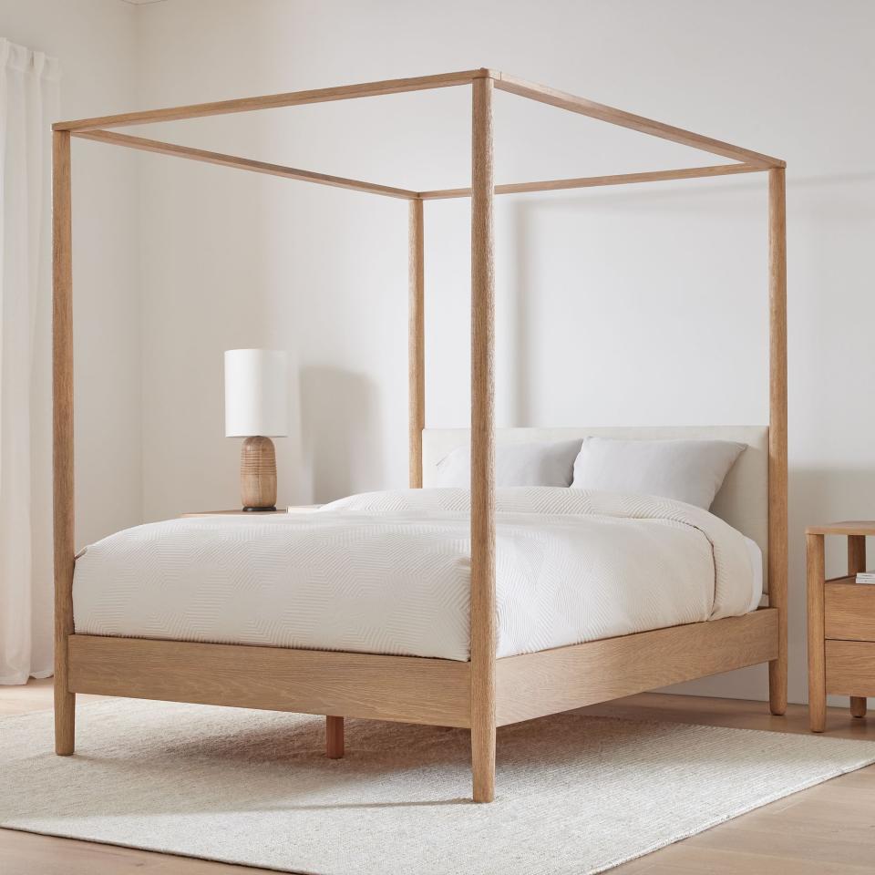 <p><a href="https://go.redirectingat.com?id=74968X1596630&url=https%3A%2F%2Fwww.westelm.com%2Fproducts%2Fhargrove-canopy-bed-h9552&sref=https%3A%2F%2Fwww.housebeautiful.com%2Fshopping%2Ffurniture%2Fg46146263%2Fbest-canopy-bed-frames%2F" rel="nofollow noopener" target="_blank" data-ylk="slk:Shop Now;elm:context_link;itc:0;sec:content-canvas" class="link ">Shop Now</a></p><p>Hargrove Canopy Bed</p><p>westelm.com</p><p>$1999.00</p>