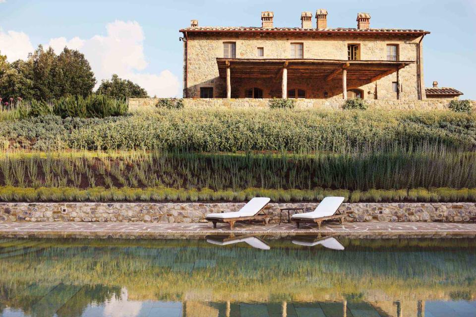 Courtesy of Rosewood Hotels & Resorts Villa Alba, at Rosewood Castiglion del Bosco, near Siena, Italy.