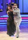 Cheryl Burke and D.L. Hughley perform on "Dancing With the Stars."