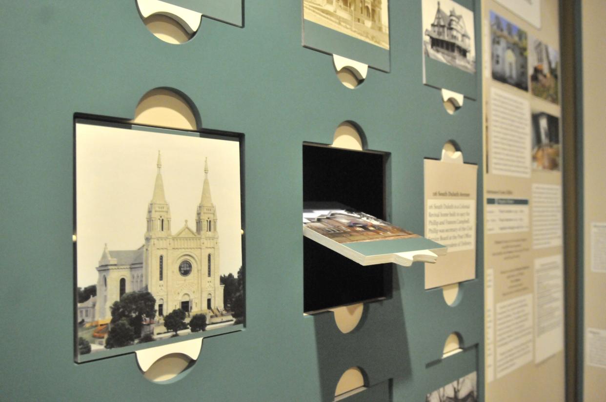 The interactive Cathedral District history exhibit portrays notable homes and their history.