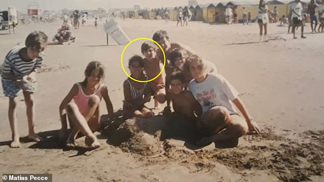 Jugendliebe: Messi und Antonela am Strand von Punta Mogotes. (Bild: Mattias Pecce, La Capital)