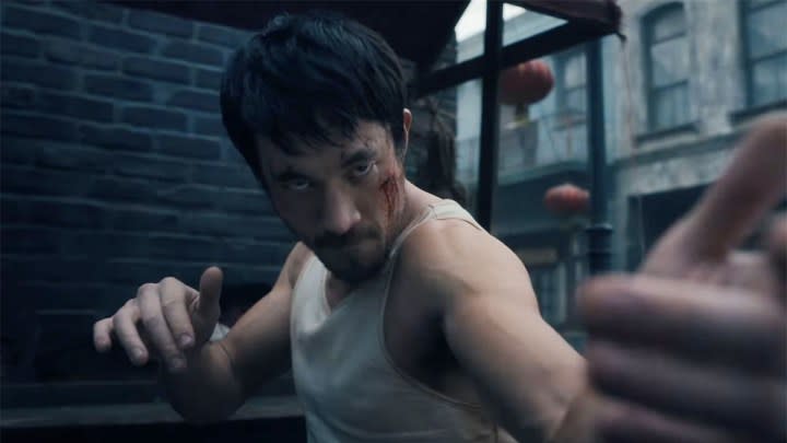 Andrew Koji prepares to fight in Warrior.