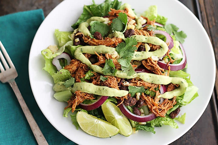 BBQ Chicken Salad from Creme De la Crumb