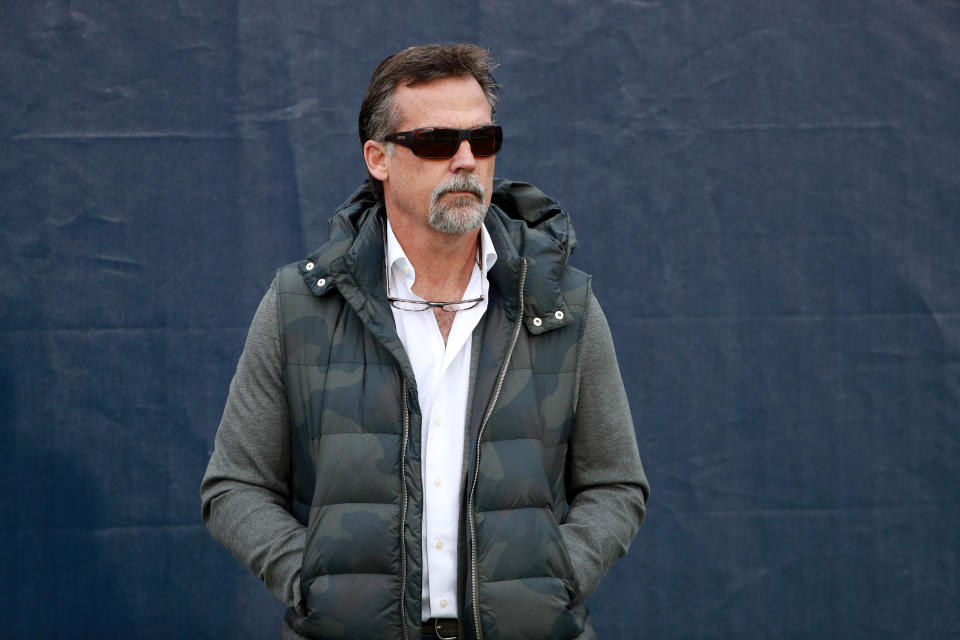 Former NFL head coach Jeff Fisher watches from the sideline during an AAF game between the Memphis Express and the San Diego Fleet on March 2, 2019. (Joe Murphy/AAF/Getty Images)