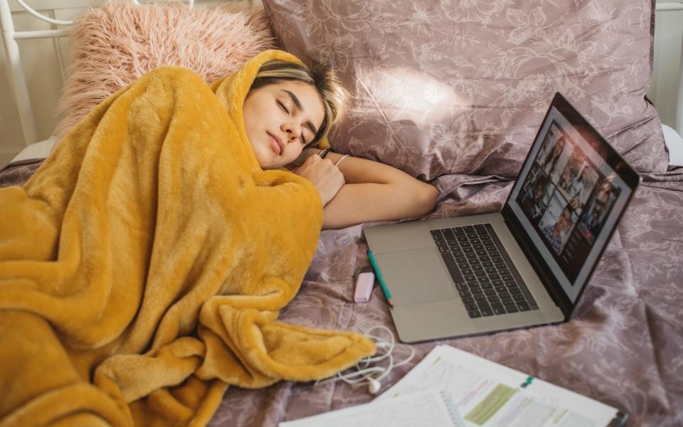 Teenagers are more likely to be night owls - so it's no wonder they can doze until lunchtime