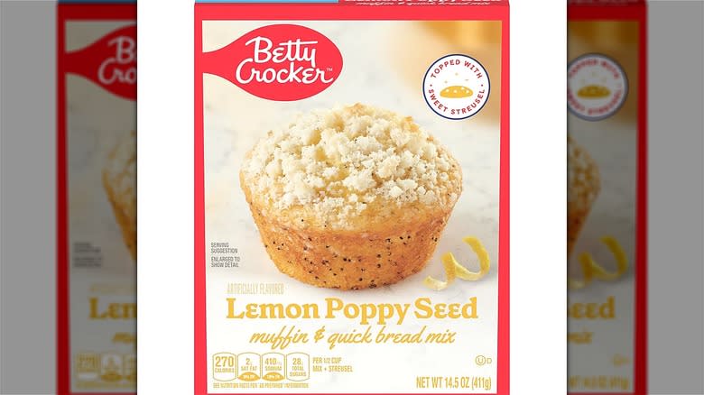 Betty Crocker muffin mix box
