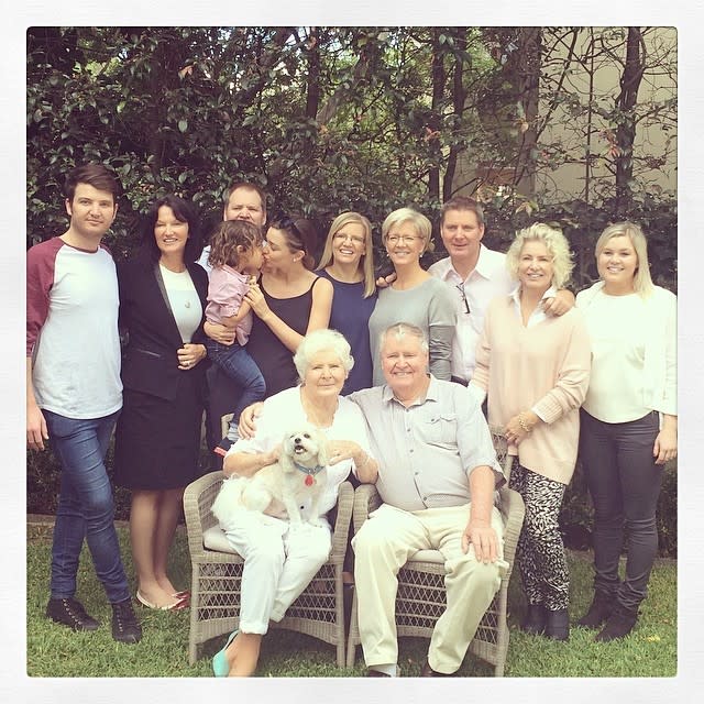 Miranda Kerr posted this family snap to her Instagram.