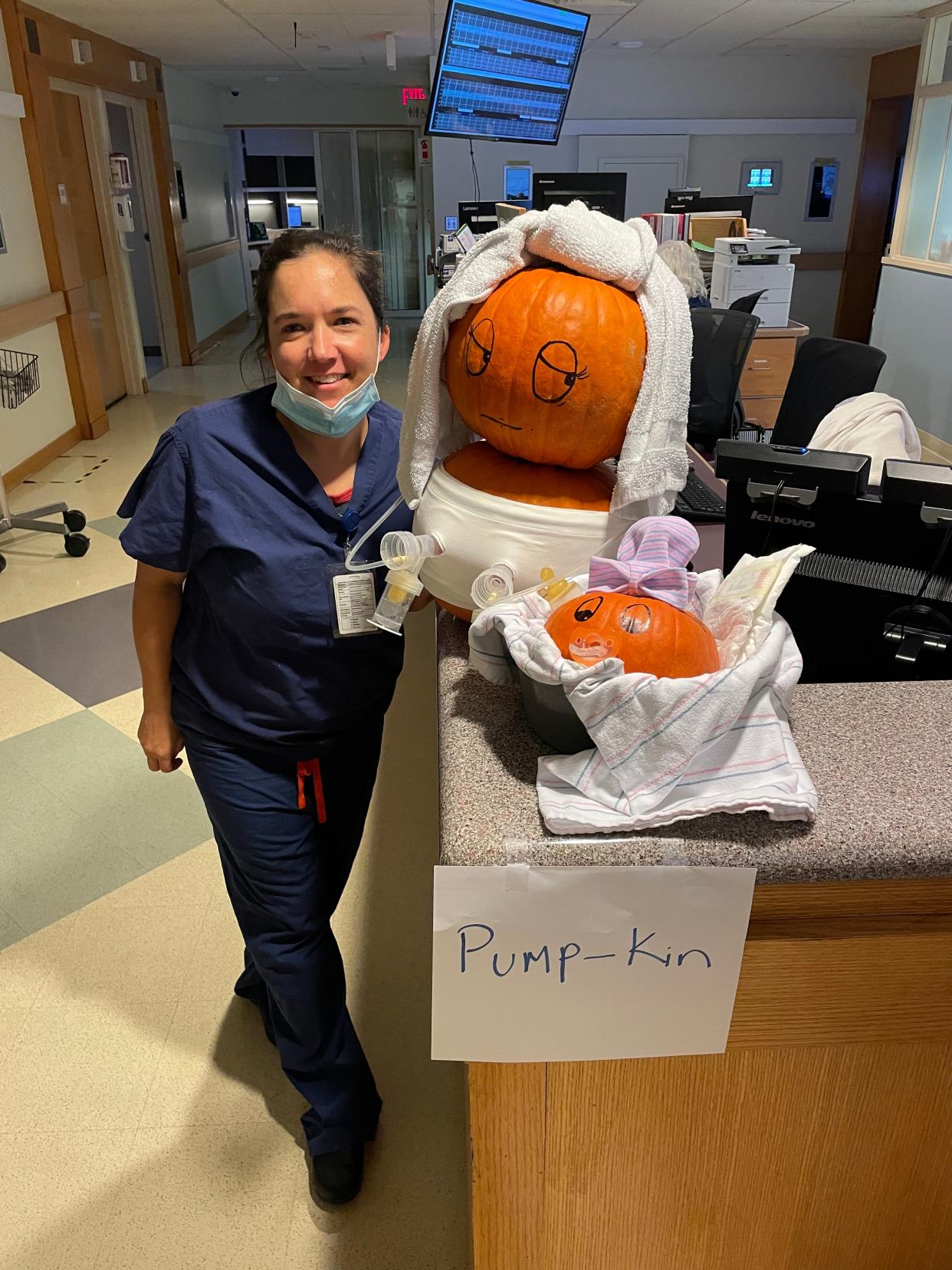 Nurse Amy Gagnon at UMass Memorial HealthAlliance-Clinton Hospital’s Leominster Campus.