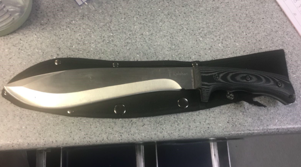 <em>A knife recovered at an address in New Cross (Met Police)</em>