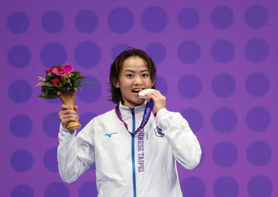 辜翠萍有一顆感恩的心，讓她持續堅持在賽場。中華奧會提供