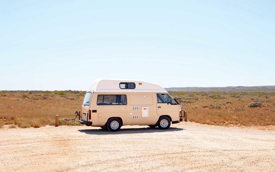 A camper parked in Cape Range National Park, on the North West Cape. | Sean Fennessy