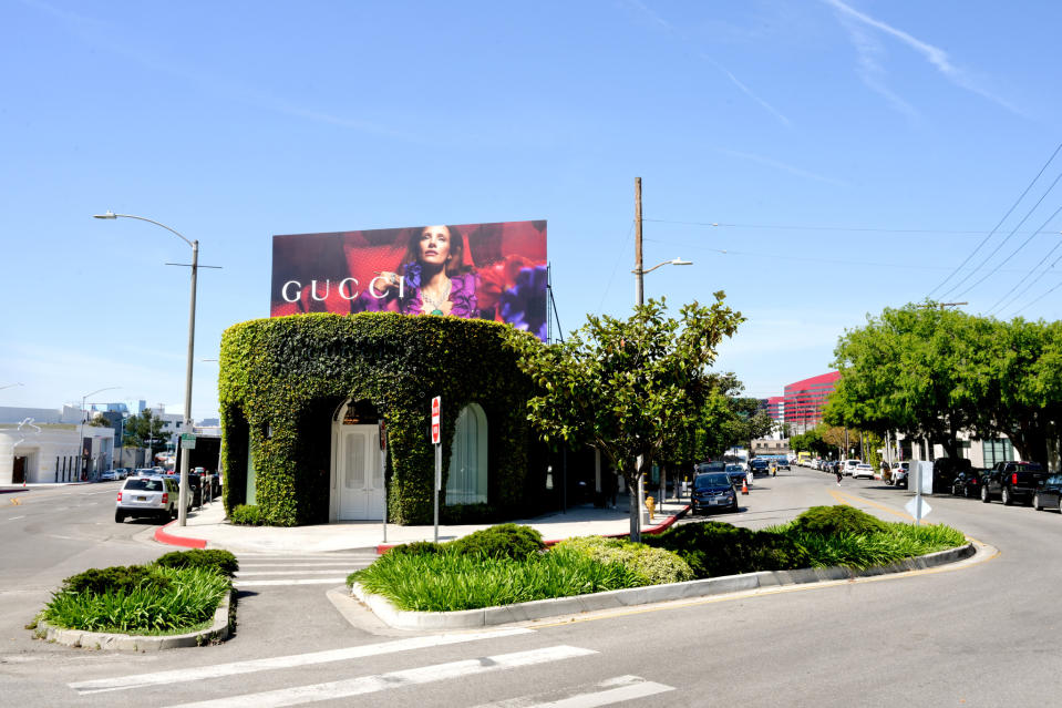 A view of the new Gucci Concept Store on Melrose Ave.