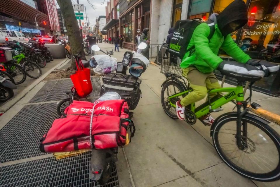 One in five food app delivery workers said they have been assaulted on the job, a new study found. AP
