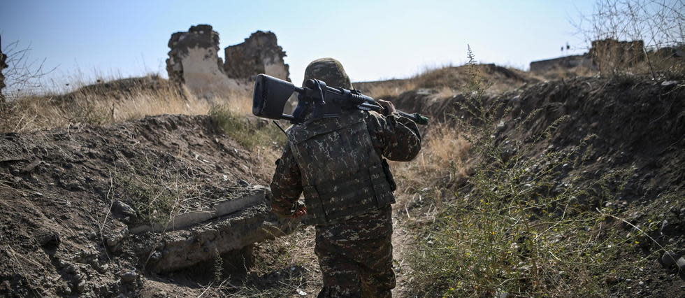 Un soldat arménien, le 18 octobre 2020.
