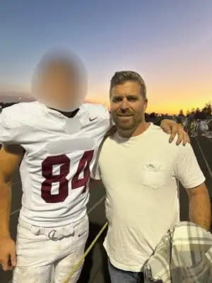 Ryan Martin fatal shooting victim poses with blurred family member or friend