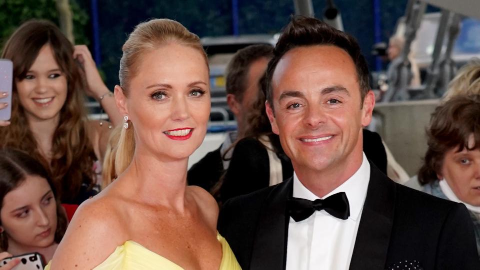 Ant McPartlin (right) and Anne-Marie McPartlin attending the National Television Awards 2021 held at the O2 Arena, London. Picture date: Thursday September 9, 2021. (Photo by Ian West/PA Images via Getty Images)