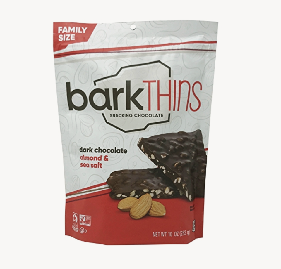 <p><a class="link " href="https://www.amazon.com/Barkthins-Snacking-Chocolate-Almond-Ounce/dp/B07W5RDQJF?tag=syn-yahoo-20&ascsubtag=%5Bartid%7C1782.g.22559891%5Bsrc%7Cyahoo-us" rel="nofollow noopener" target="_blank" data-ylk="slk:Shop Now;elm:context_link;itc:0">Shop Now</a></p><p>Combine the taste of rich dark chocolate with the nutty goodness of almonds, and you've got yourself a snack you won't be able to get enough of. </p>