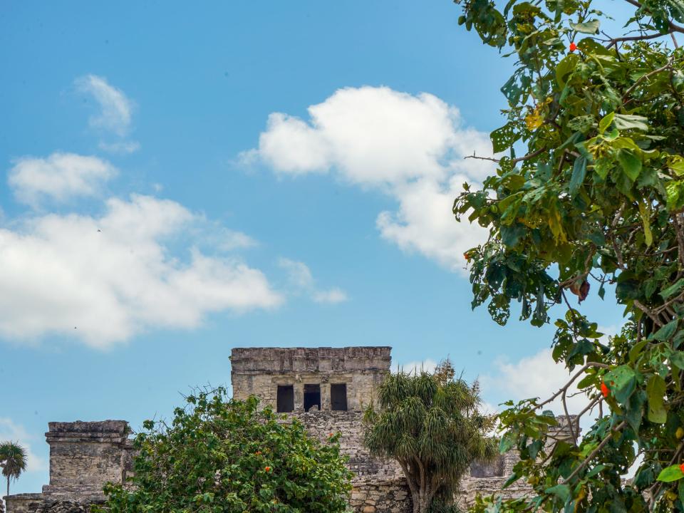 Ruins in the ancient city of Tulum