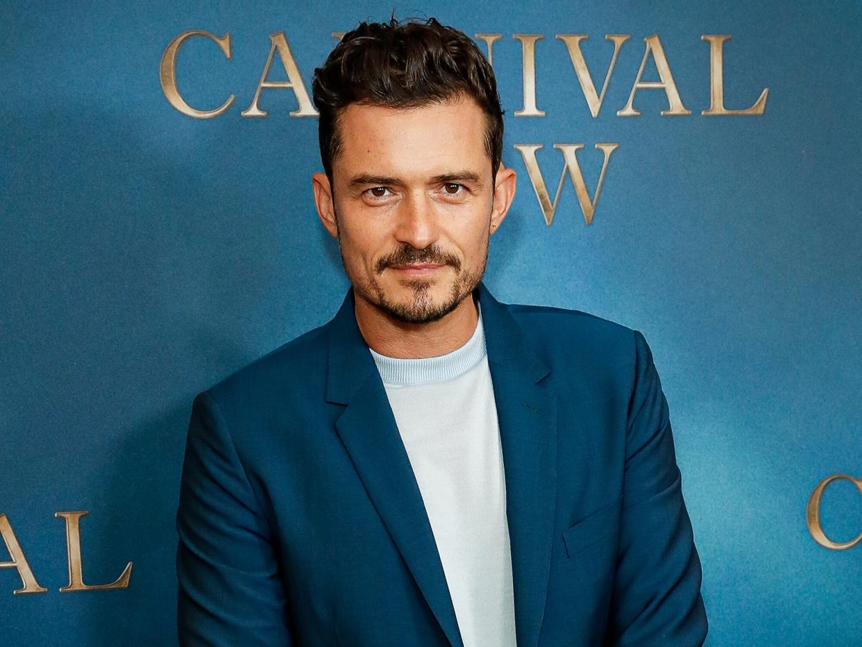 rlando Bloom attends the London Premiere of "Carnival Row" at The Ham Yard Hotel on August 28, 2019 in London, England
