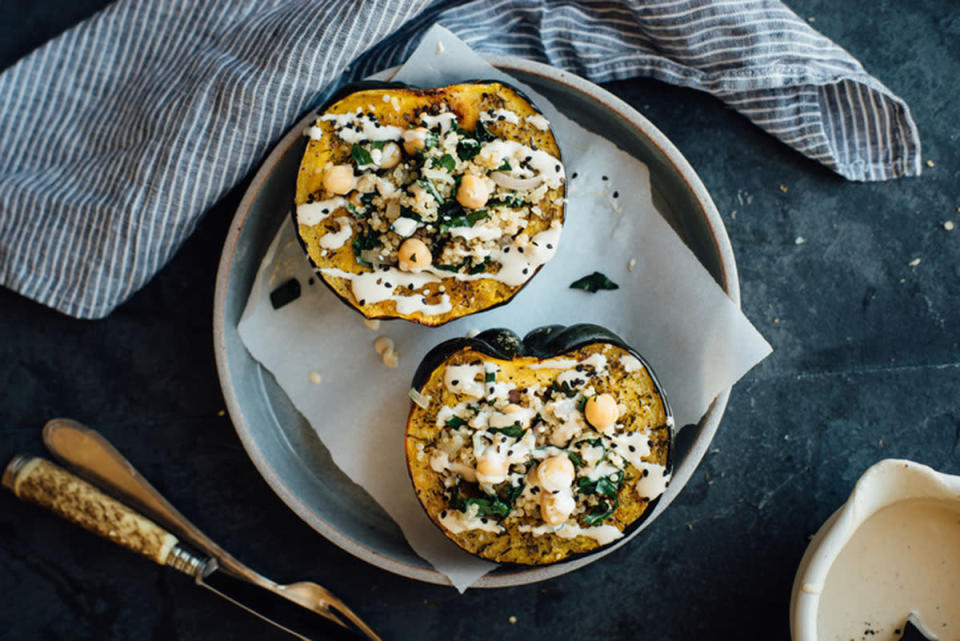 Stuffed Za’atar-Roasted Acorn Squash