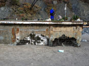 On Jan. 3, 2013, the dock appeared to be losing Styrofoam, a potential hazard to marine life.