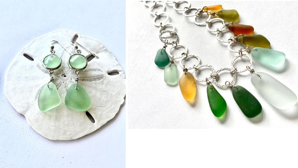 Elizabeth Mason specializes in jewelry created from sea glass.