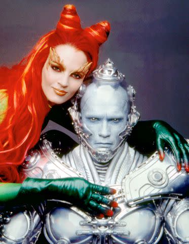 <p>Warner Bros./courtesy Everett Collection</p> Uma Thurman as Poison Ivy and Arnold Schwarzenegger as Mr. Freeze in the 1997 movie 'Batman & Robin'