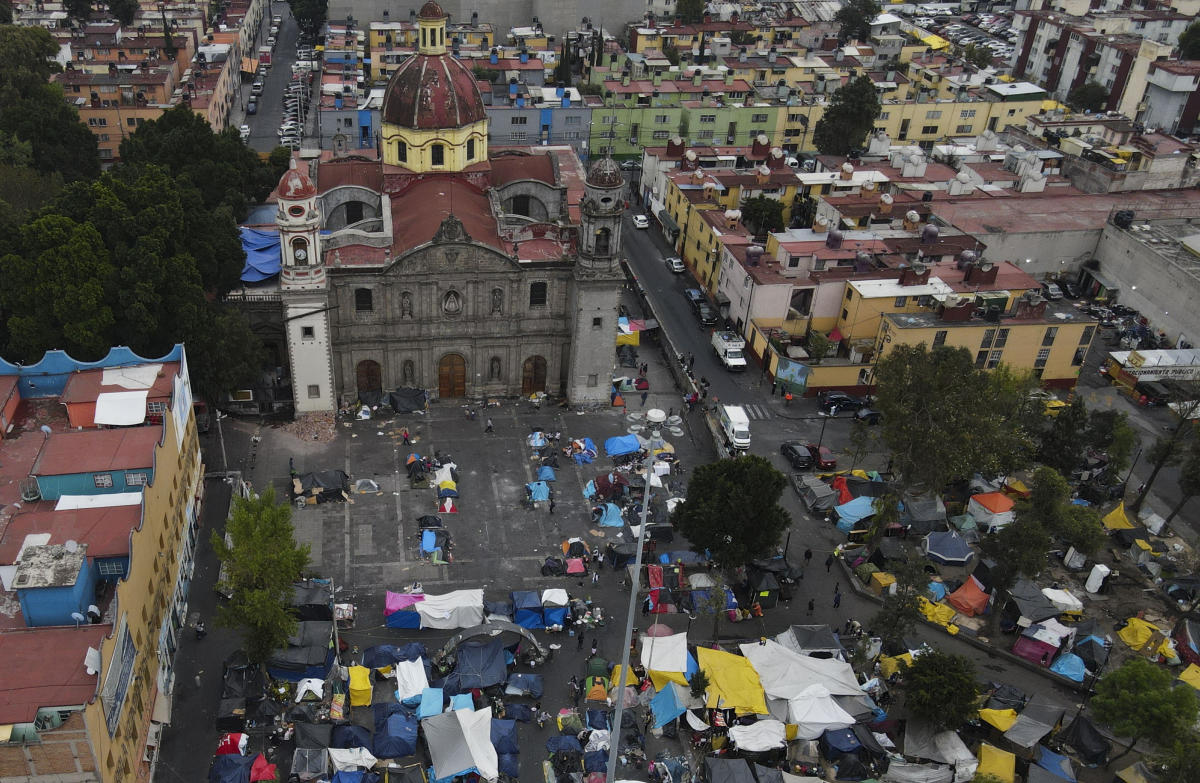 Migrants build makeshift life in Mexico City while waiting for US asylum