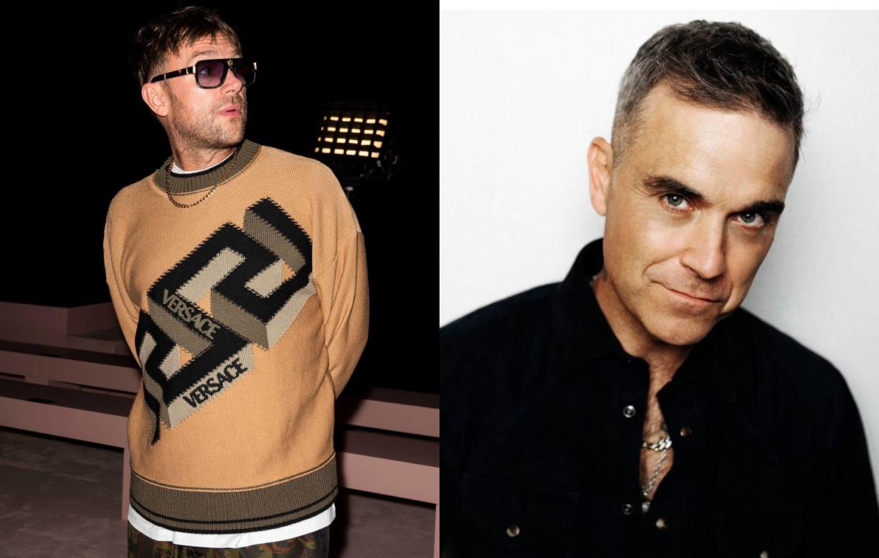 Damon Albarn and Robbie Williams (Picture: Alamy/Press)