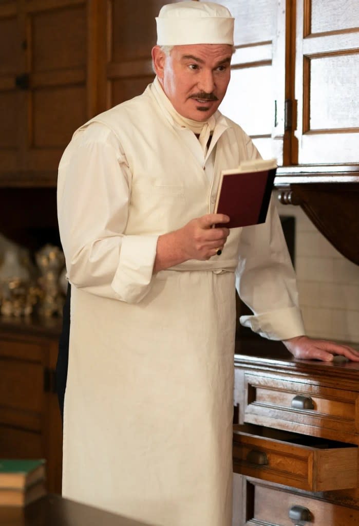 Douglas Sills plays Chef Borden (Baudin), who faked a French accent (Warner Media)