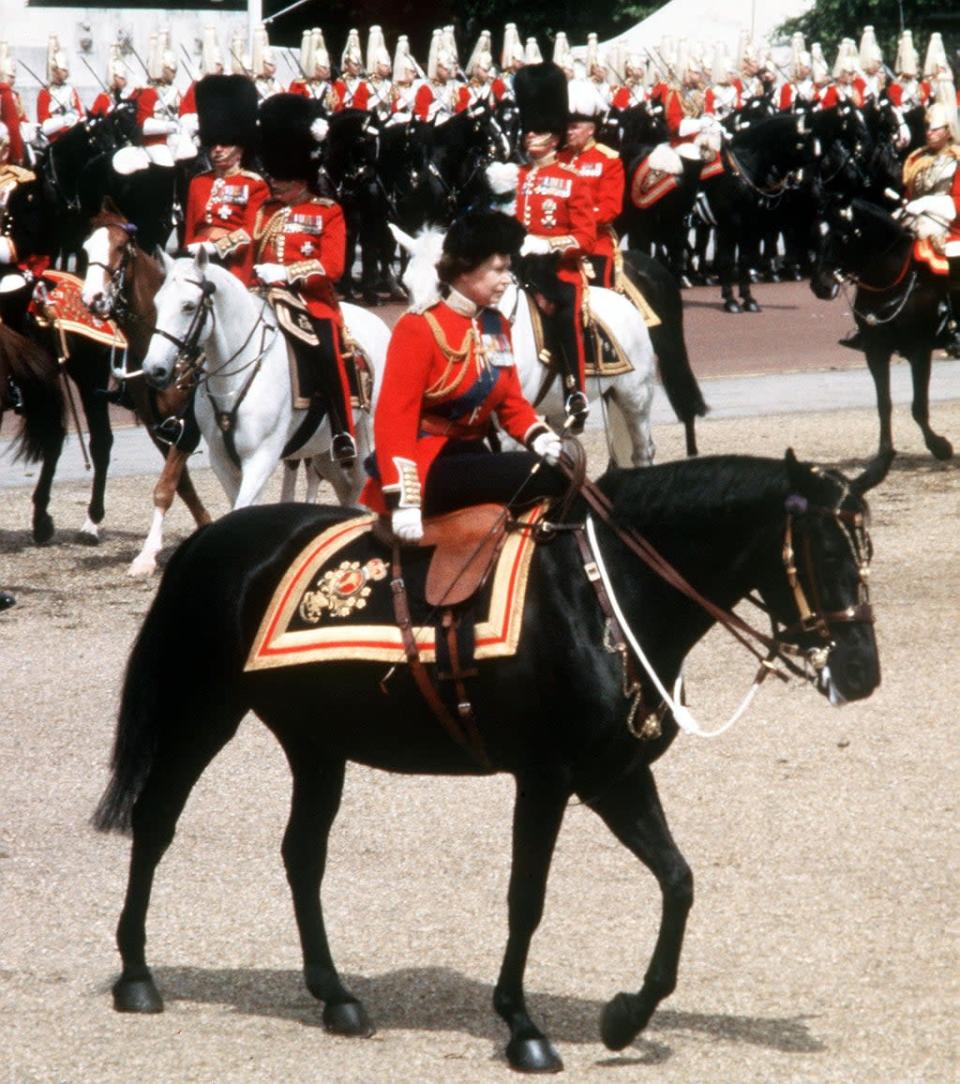 The QueenI on her horse Burmese (Archive/PA) (PA Archive)