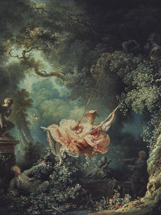 ‘The Swing’ by the French painter Jean-Honoré Fragonard (dated 1767)