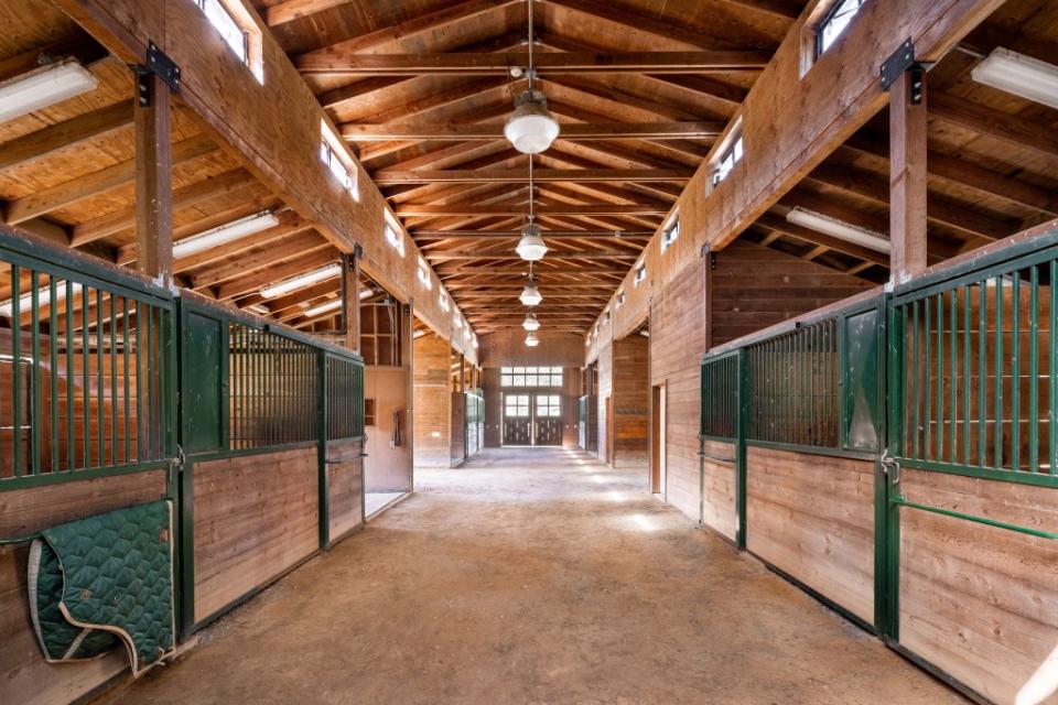 A seven-stall horse barn. Jacob Elliott