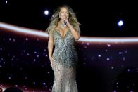 <p>Mariah Carey glimmers during the 2022 Global Citizen Festival at New York City's Central Park on Sept. 24. The event raised $2.4 billion in commitments and a record-breaking 2 million actions were taken toward ending extreme poverty.</p>
