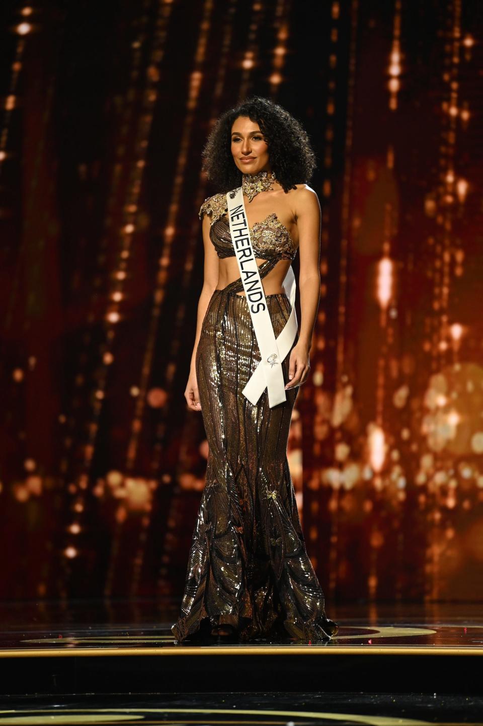 Miss Netherlands competes in the 71st annual Miss Universe pageant.