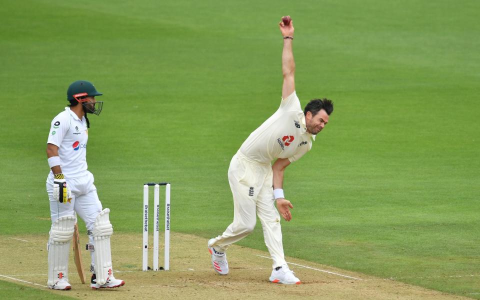 James Anderson bowling - REUTERS