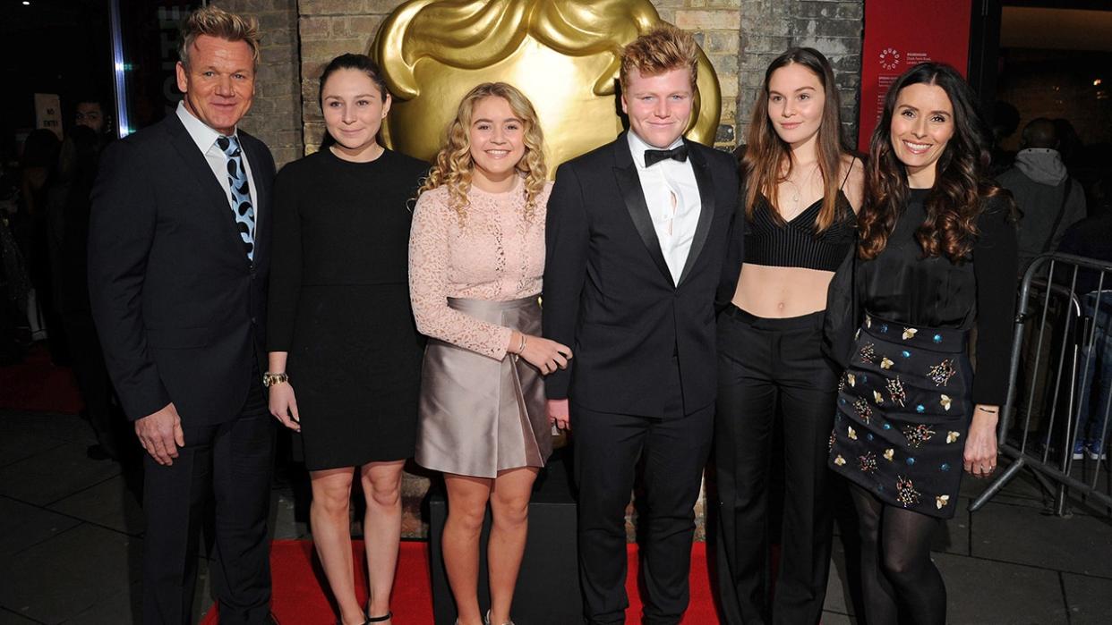 Gordon Ramsay and his family at the BAFTA Children's Awards