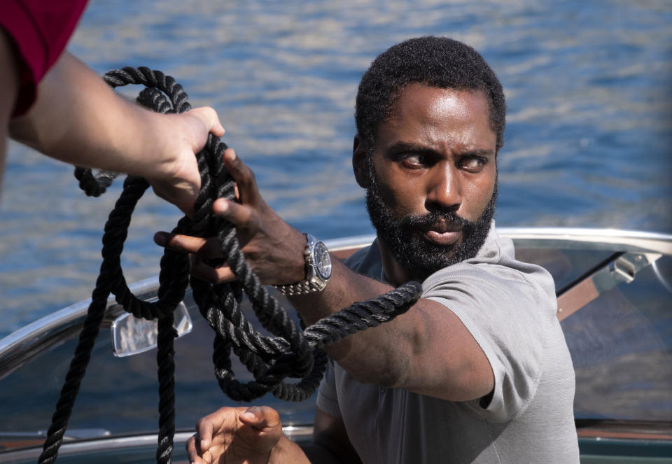 JOHN DAVID WASHINGTON in Warner Bros. Pictures’ action epic "TENET," a Warner Bros. Pictures release. (Warner Bros.)