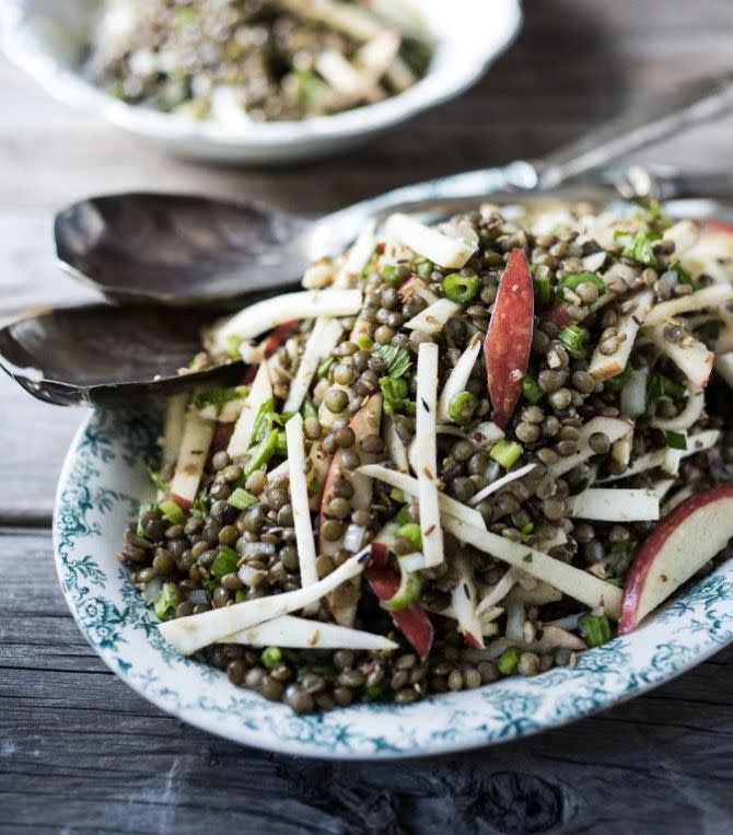 <strong>Get the <a href="http://www.feastingathome.com/celeriac-lentil-and-apple-salad-w-cumin-seed-dressing/" target="_blank">Lentils, Celeriac And Apple Salad recipe</a>&nbsp;from&nbsp;Feasting at Home</strong>