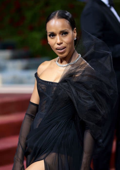 A closeup of Kerry Washington