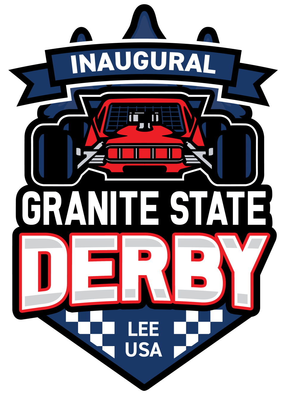 Inaugural Granite State Derby Logo White Outline