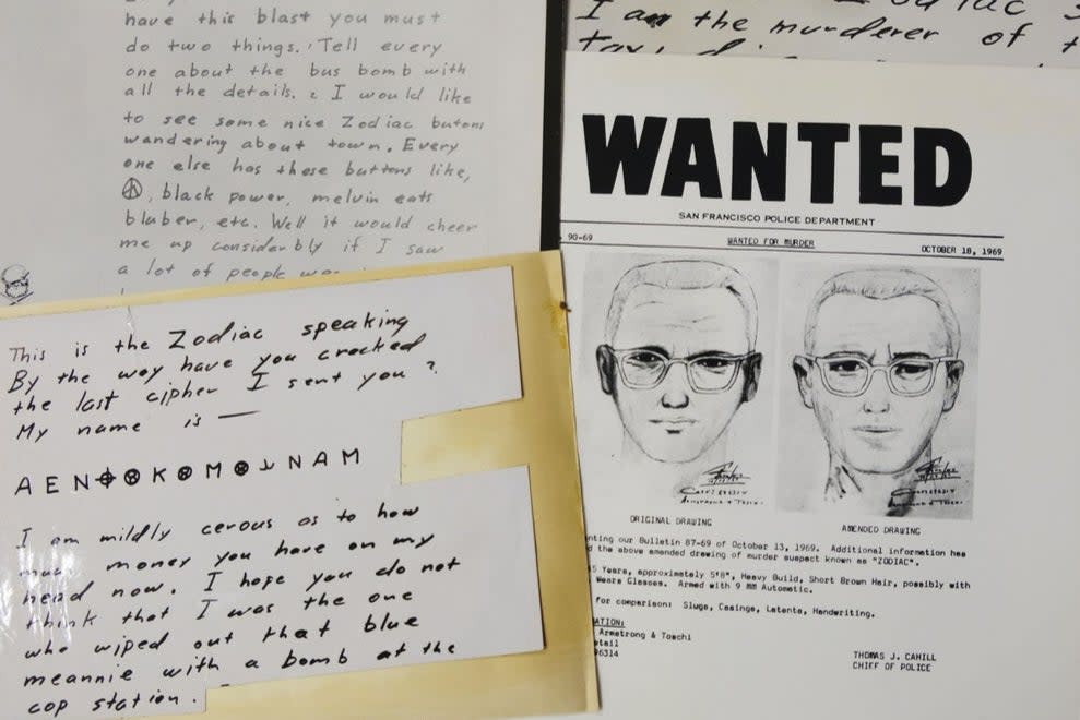 Zodiac Killer letters (AP)