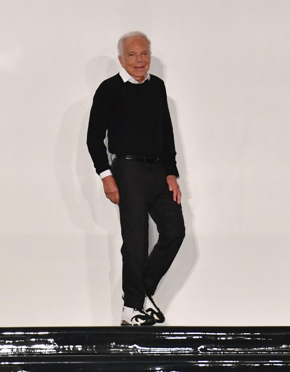 Ralph Lauren attends his New York Fashion Week show in 2022.