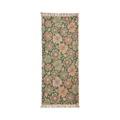 Adairs Wandering Folk Emerald Floral Rug Runner, $99.99 