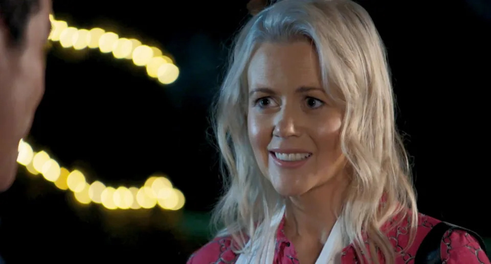 The face of a woman who is about to have a Netflix true crime doco made about her. Credit: Channel Seven 