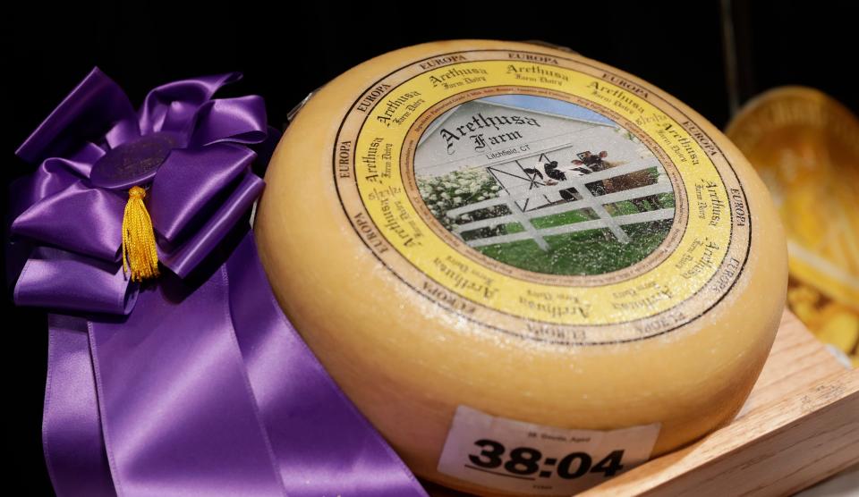 An aged Gouda called Europa by Arethusa Farm Dairy in Bantam, Connecticut, was named the winner of the U.S. Championship Cheese Contest on Feb. 23, 2023, at the Resch Expo in Ashwaubenon.