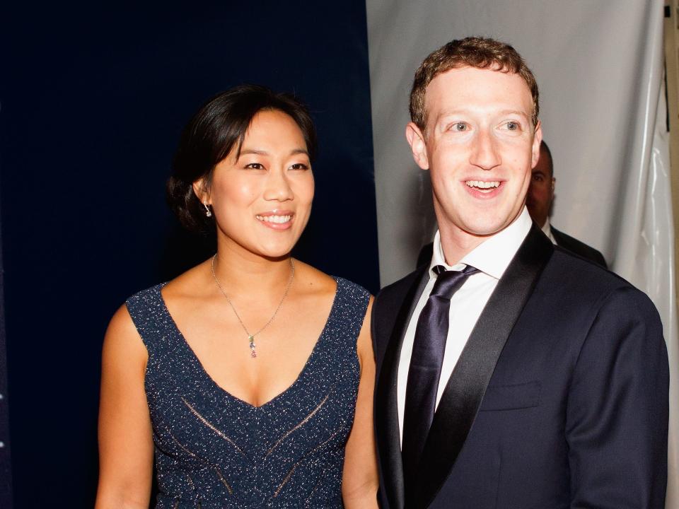 Mark Zuckerberg and Priscilla Chan